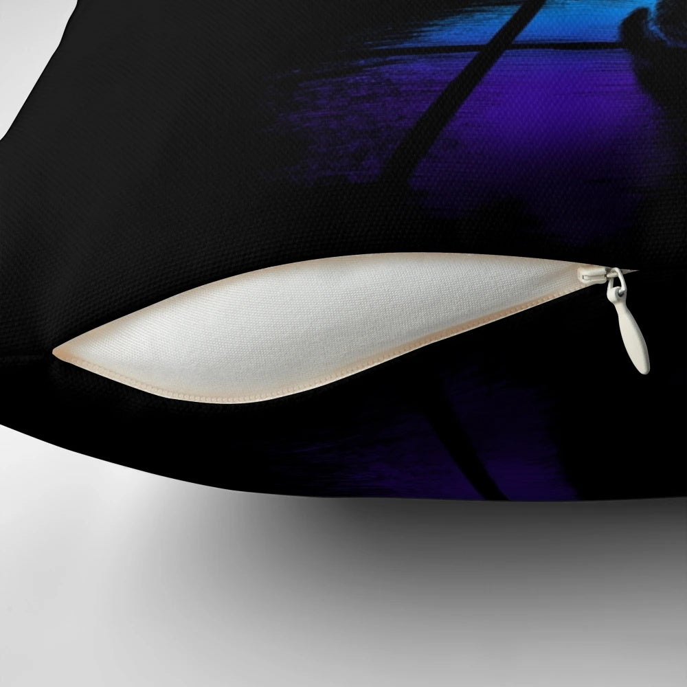 I Need Space Pillow with a galaxy and cosmic design, perfect for cat owners and astronomy enthusiasts.