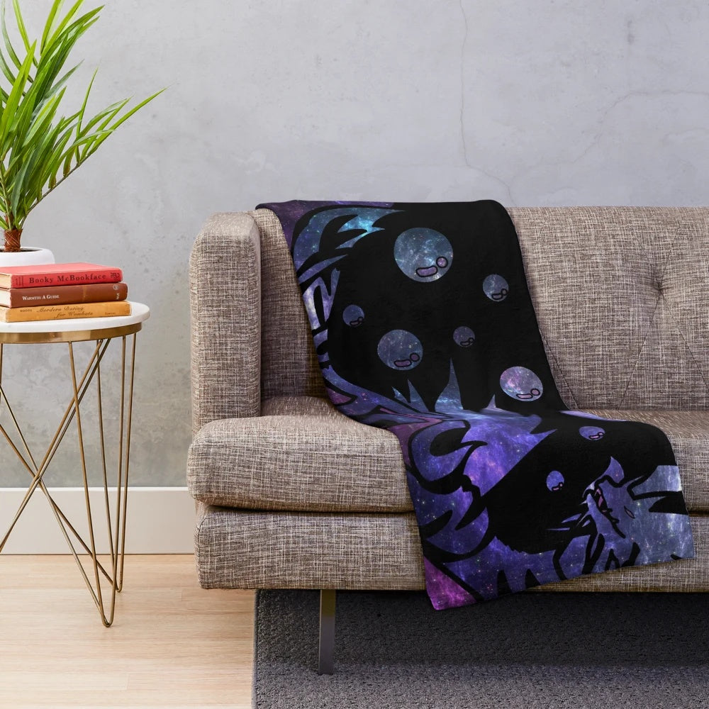 Cosmic Mizutsune Plush Blanket inspired by the Monster Hunter World video game