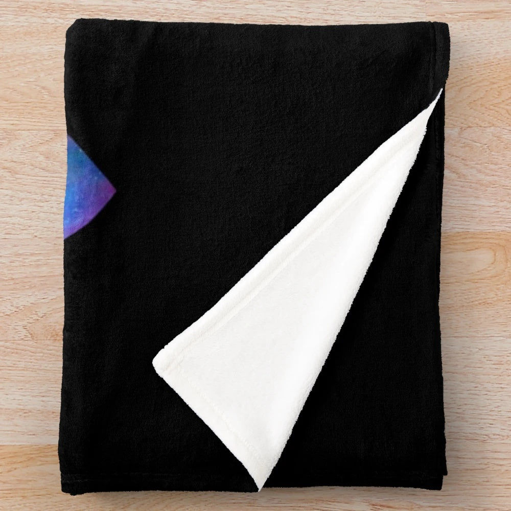 Soft and cozy plush blanket with a nebula-inspired cosmic design, perfect for K-pop fans