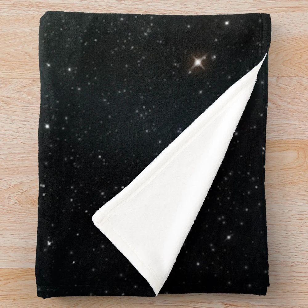 Nic Cage Plush Blanket featuring a cosmic, pop art design