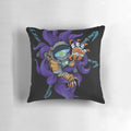 Colorful cosmic pillow featuring a space monster design with tentacles