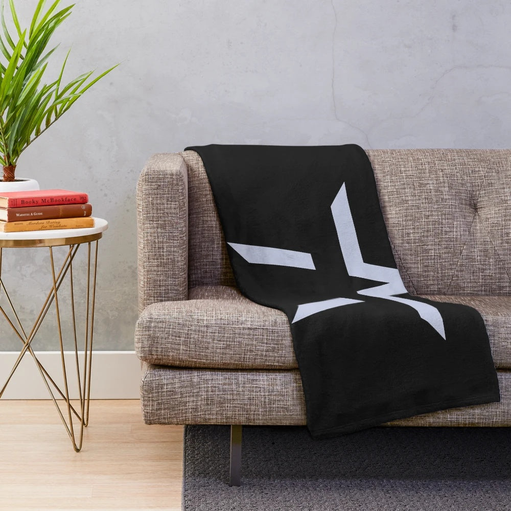 Cozy plush blanket featuring the Starset logo and cosmic, geometric design
