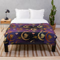 Treasured Planets Plush Blanket with cosmic galaxy design