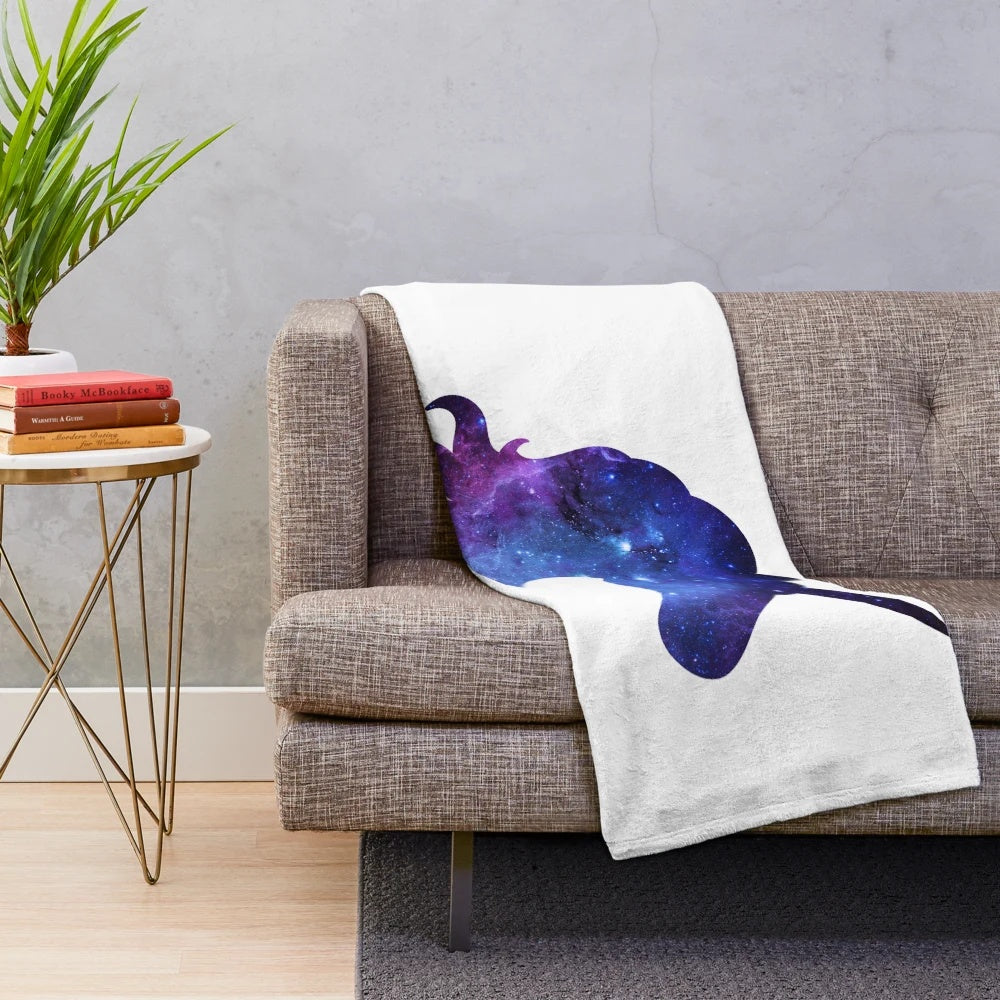 Cosmic unicorn floating in a galaxy of stars and nebulae