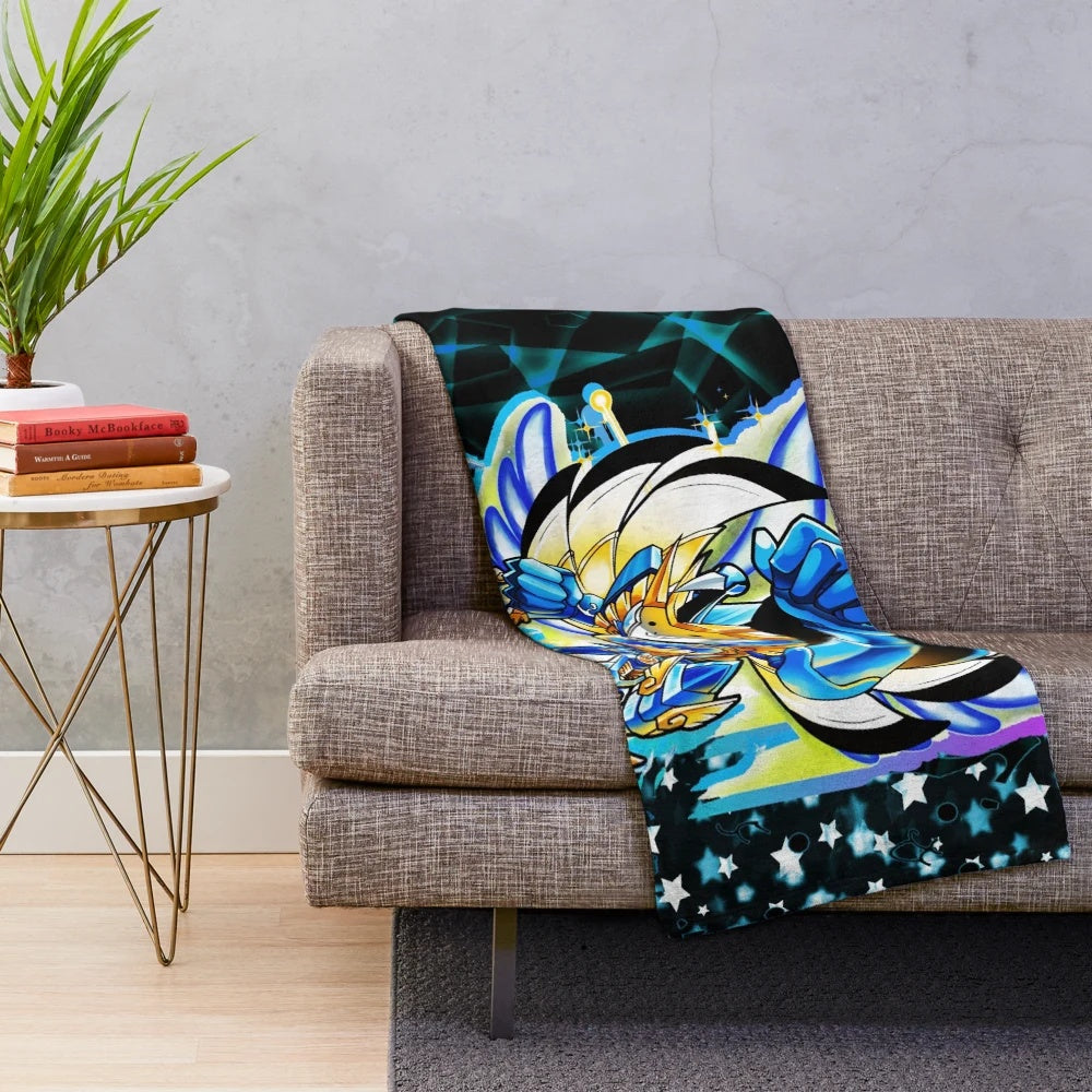 Battle Cats themed cosmo cat plush blanket