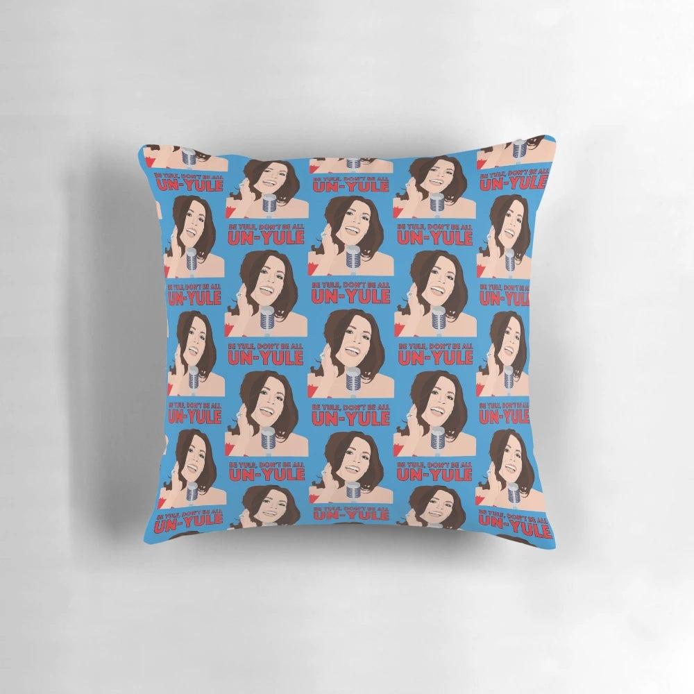 Countess Luann DeLesseps' RHONY-inspired Christmas pillow with holiday-themed design