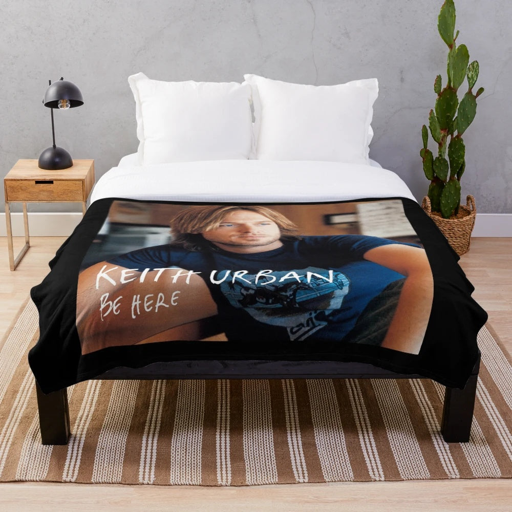 Keith Urban Inspired Soft Plush Blanket for Music Lovers