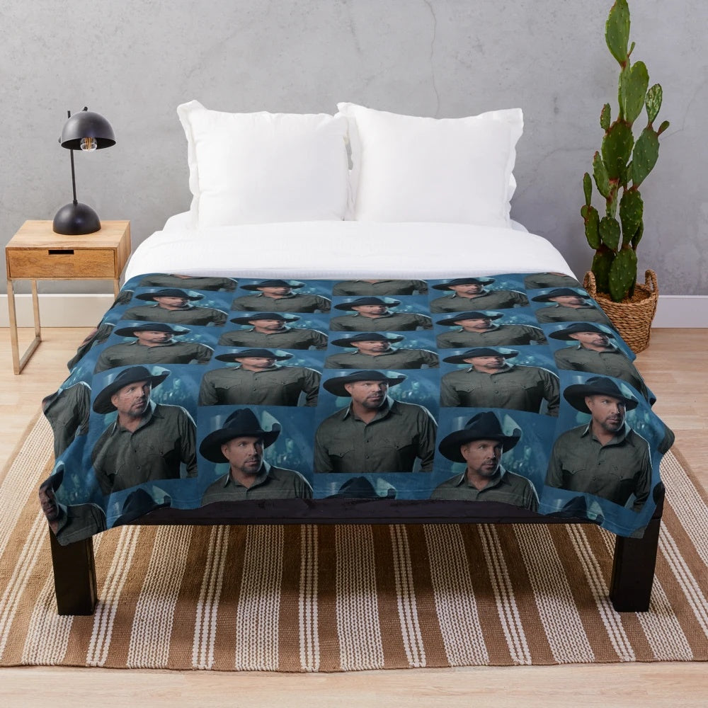 Garth Brooks Country Music Plush Blanket