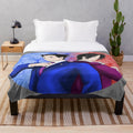 Phoenix Wright and Miles Edgeworth inspired plush blanket featuring characters from the ace attorney video game series