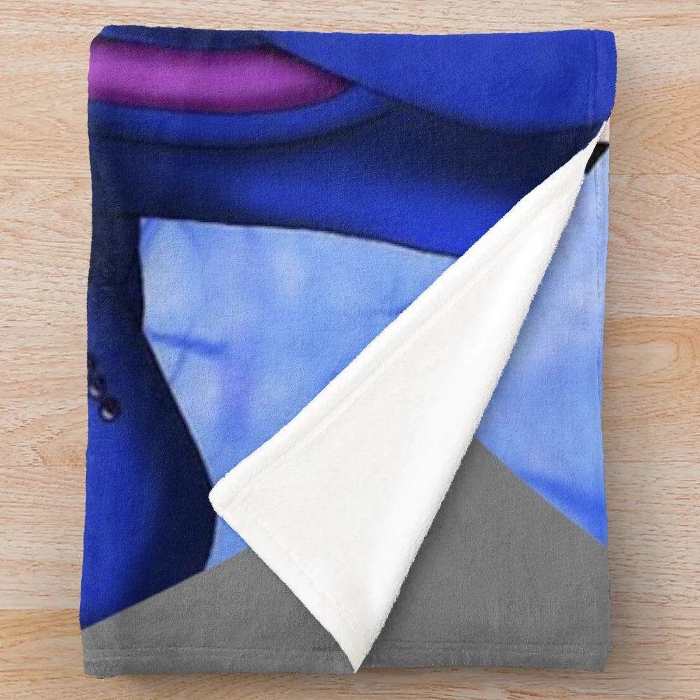 Phoenix Wright and Miles Edgeworth inspired plush blanket featuring characters from the ace attorney video game series