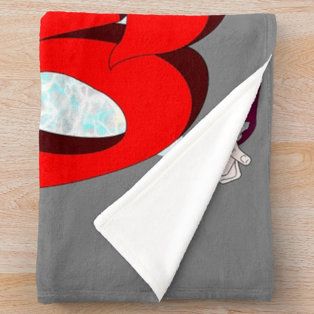 Phoenix Wright and Miles Edgeworth characters on a plush blanket