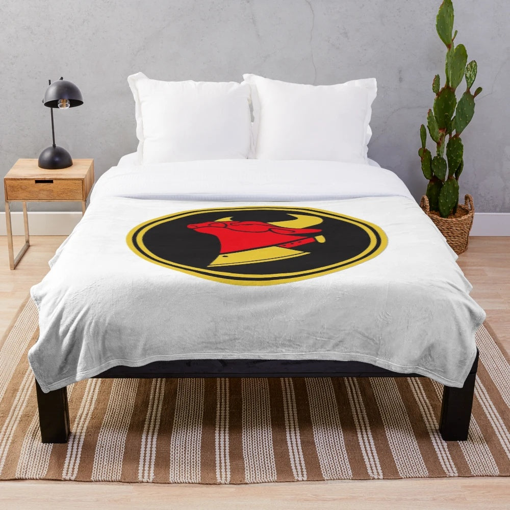 Cow Chop inspired plush blanket with logo design