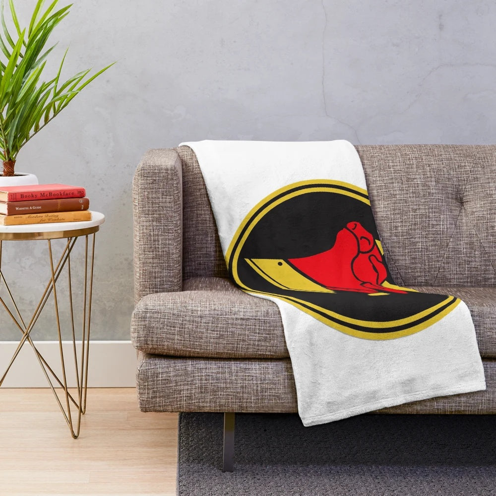 Cow Chop inspired plush blanket with logo design