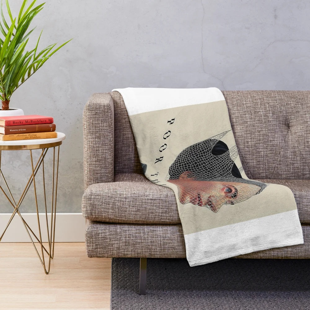 Soft and snuggly plush blanket inspired by the 2023 film Poor Things