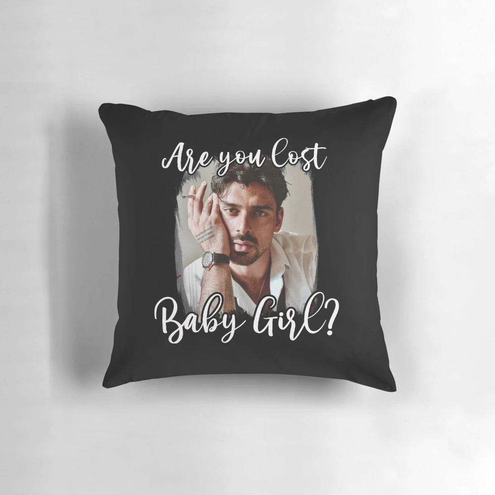 365 Days Themed Decorative Pillow featuring Baby Girl