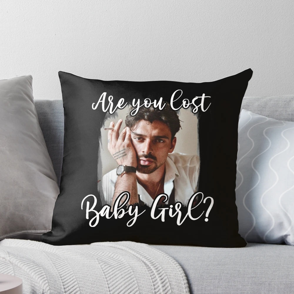 365 Days Themed Decorative Pillow featuring Baby Girl