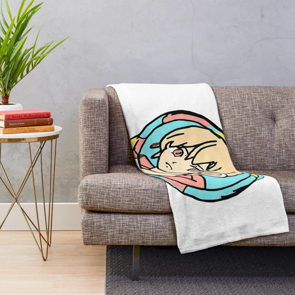 Soft and fluffy 3D anime-themed plush blanket