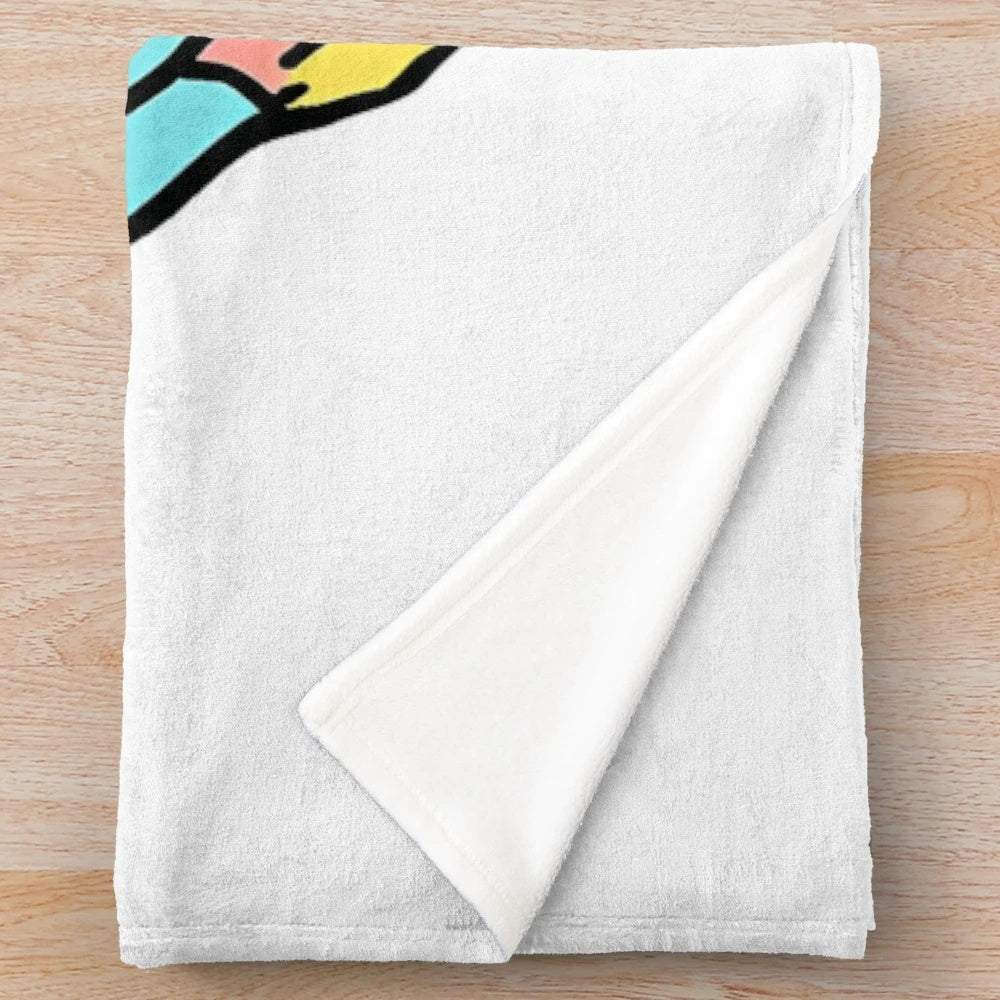 Soft and fluffy 3D anime-themed plush blanket