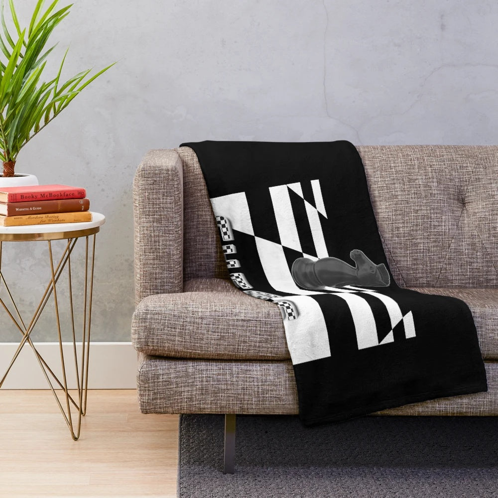 3D Chess Piece Plush Blanket for Chess Lovers