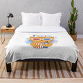 Soft 3D plush blanket featuring a cute cat kitten design, perfect for movie night and relaxing