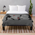 Plush blanket featuring 7 Days to Die and coffee design for gamers