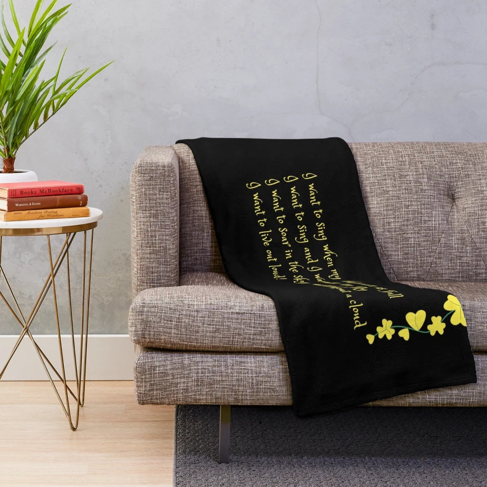 A cozy plush blanket inspired by the children's book "A Little Princess