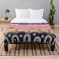 Butterfly Dreaming Plush Blanket featuring indigenous Australian art
