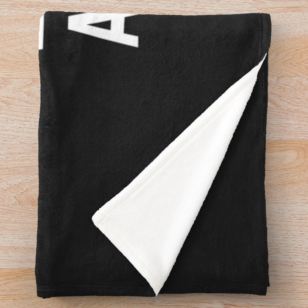 Accounting plush blanket with coffee and math designs