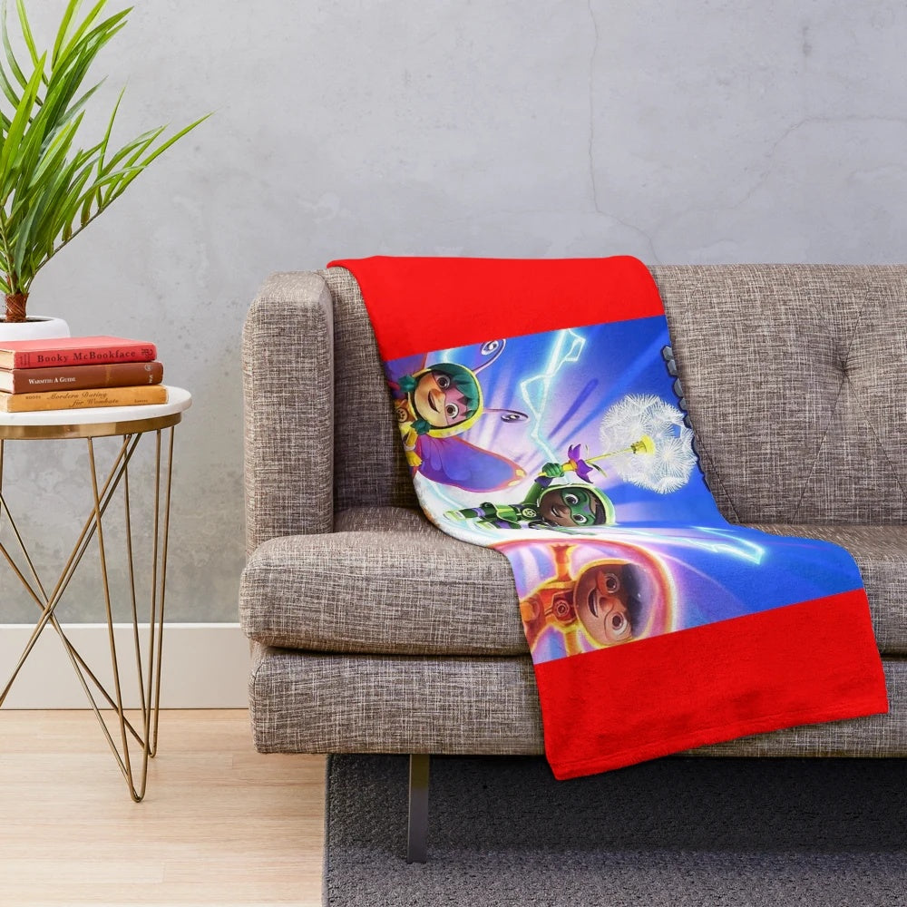 Action Pack inspired plush blanket for kids