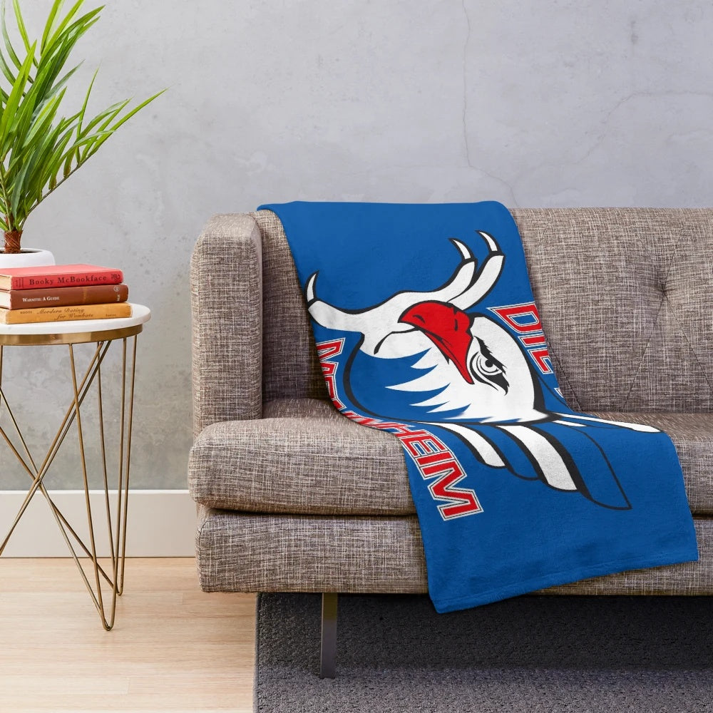 Soft and Comfortable Adler Mannheim Ice Hockey Plush Blanket