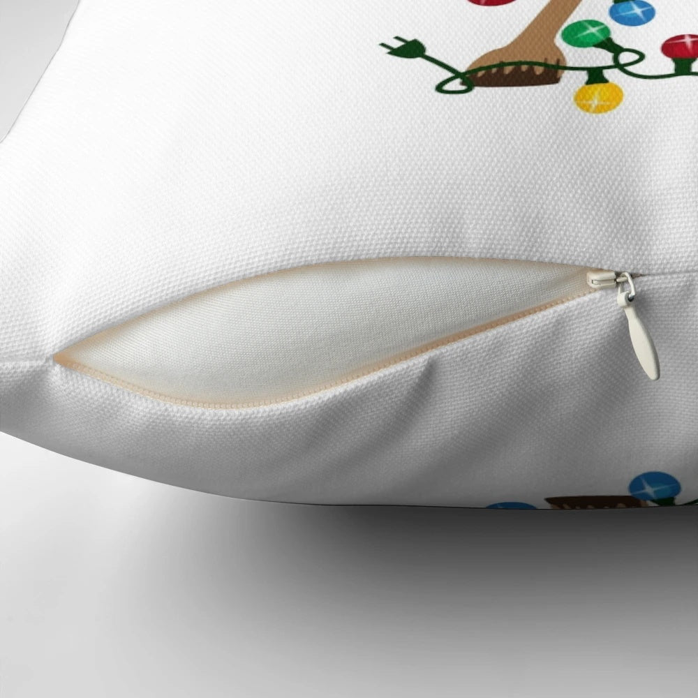 Adorable reindeer-themed pillow in a festive Christmas design