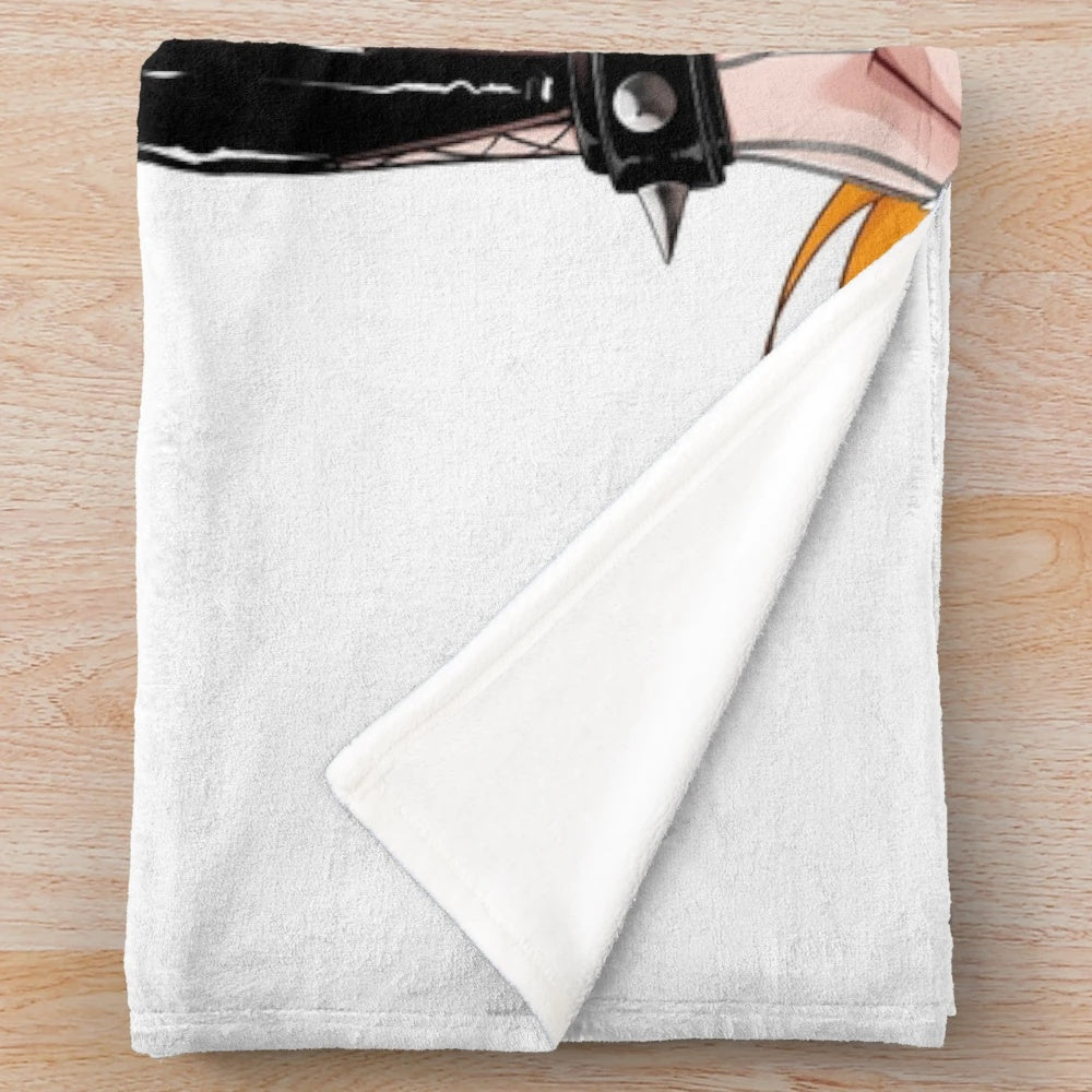 Soft, cuddly plush blanket featuring the popular vtuber Sinder