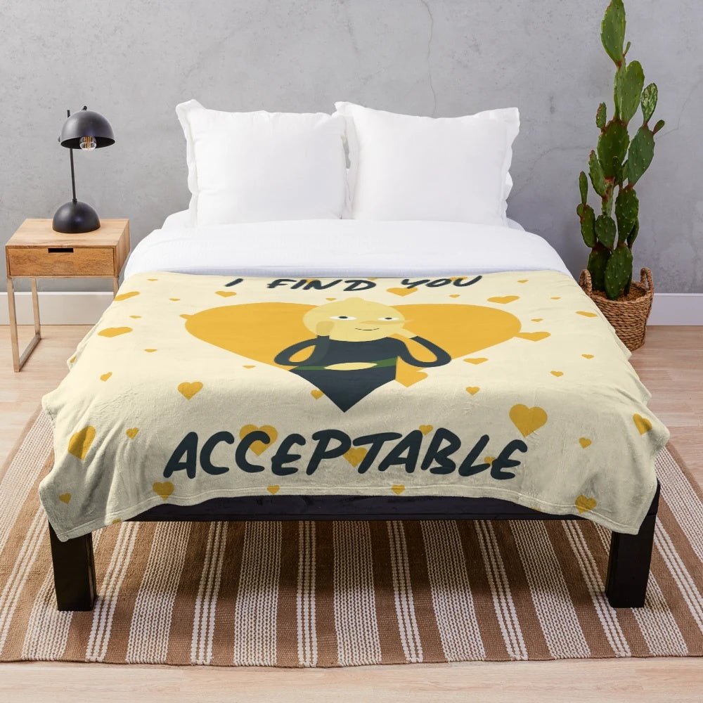 Adventure Time Finn and Jake Plush Blanket featuring cute cartoon fan art