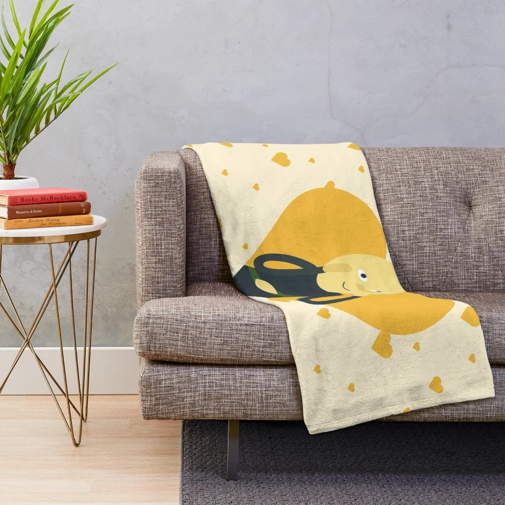 Adventure Time Finn and Jake Plush Blanket featuring cute cartoon fan art
