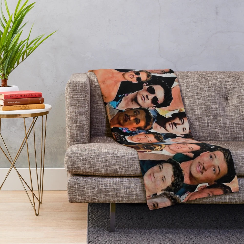 Miles Teller inspired college style plush blanket