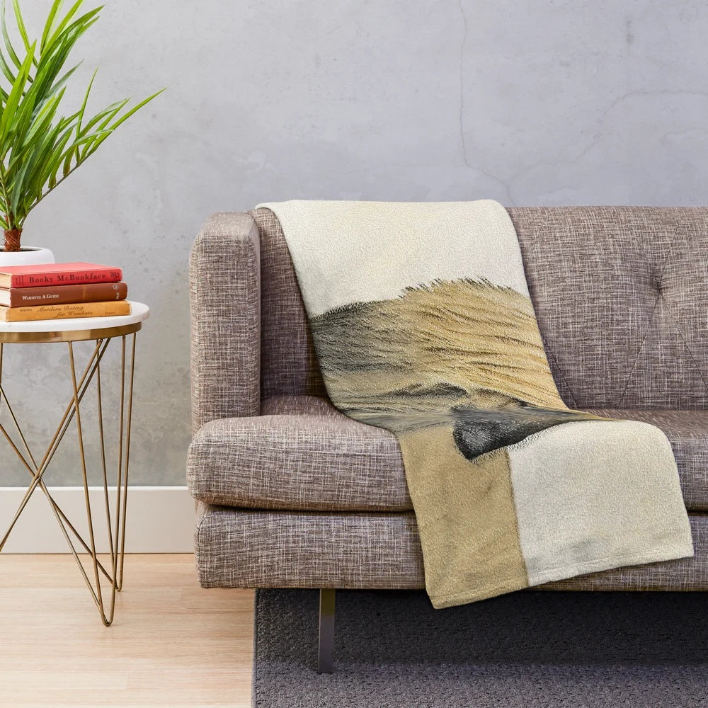 Soft and snuggly plush blanket featuring a portrait of an adorable Afghan hound dog