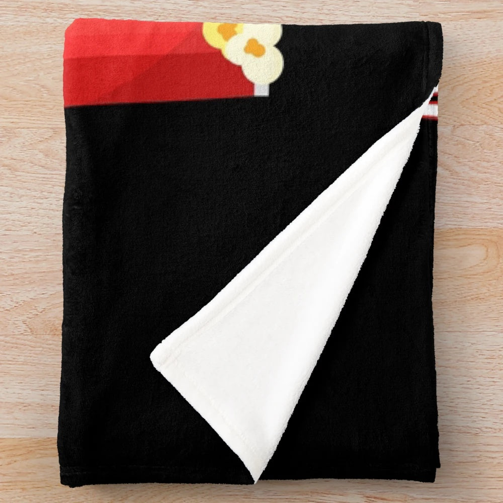 Soft and plush cinema-themed blanket