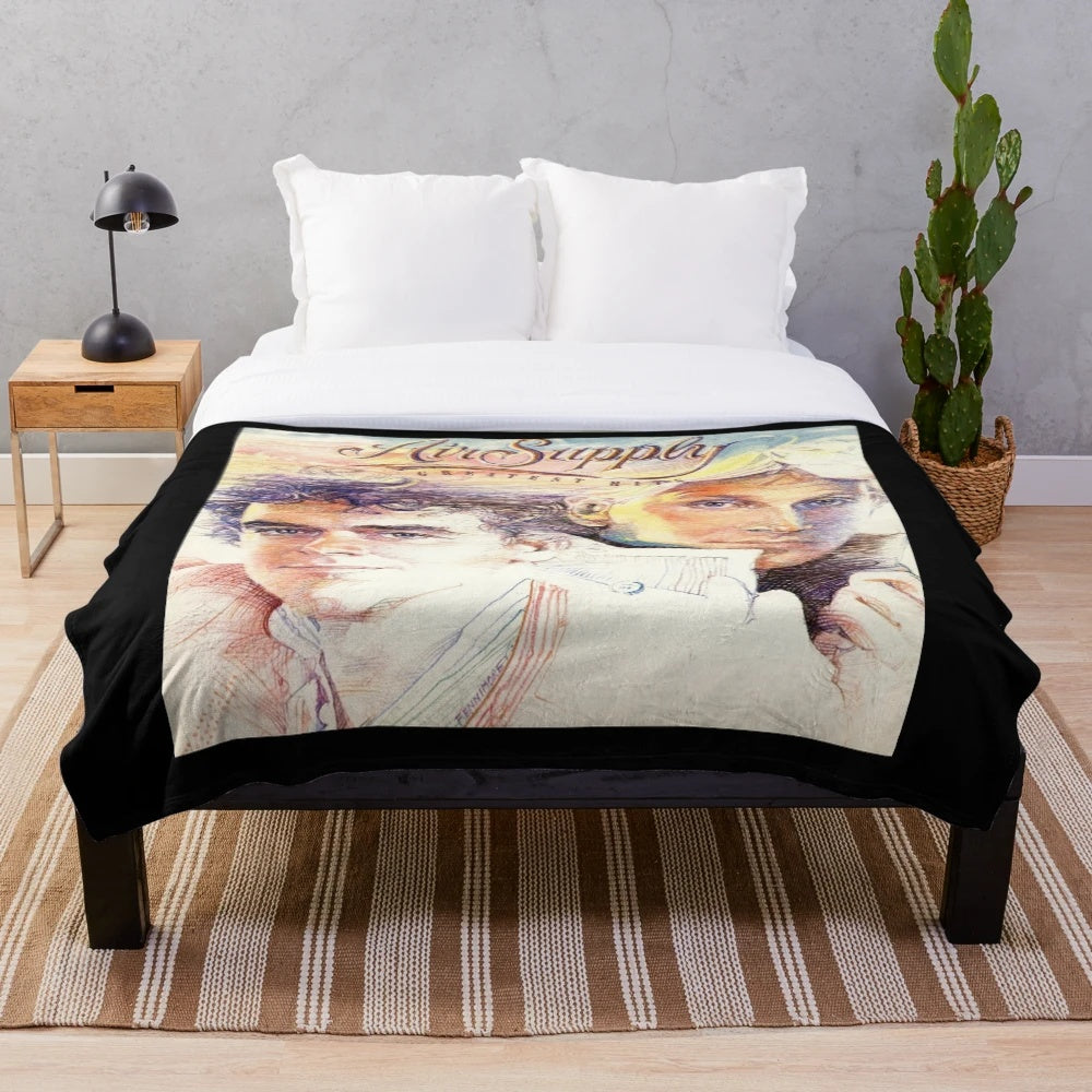 Air Supply Greatest Hits Inspired Plush Blanket