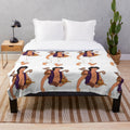 Aladdin-inspired plush blanket with intricate design