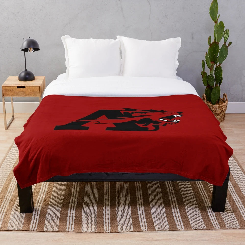Albright College plush blanket