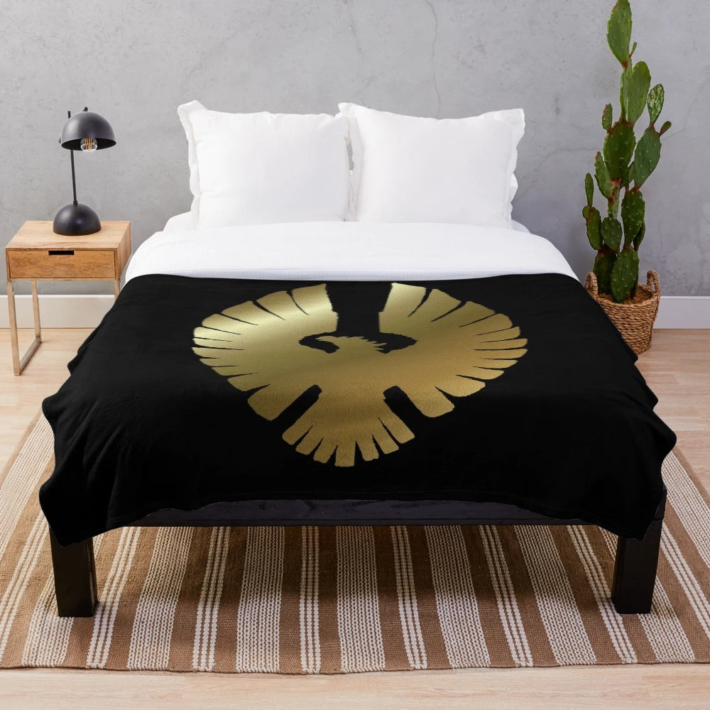 Cozy plush blanket featuring the Aldmeri Dominion insignia from the Elder Scrolls universe