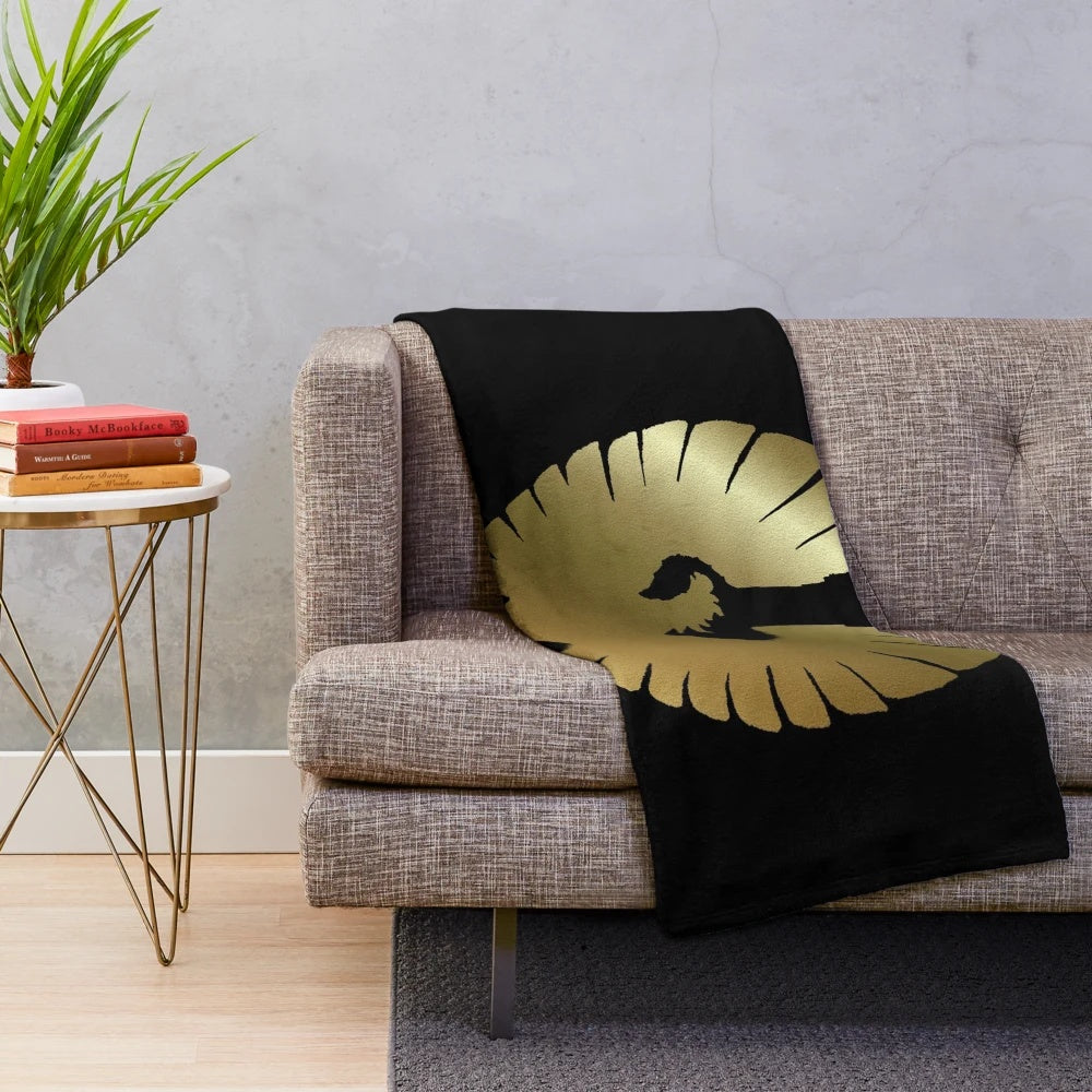 Cozy plush blanket featuring the Aldmeri Dominion insignia from the Elder Scrolls universe