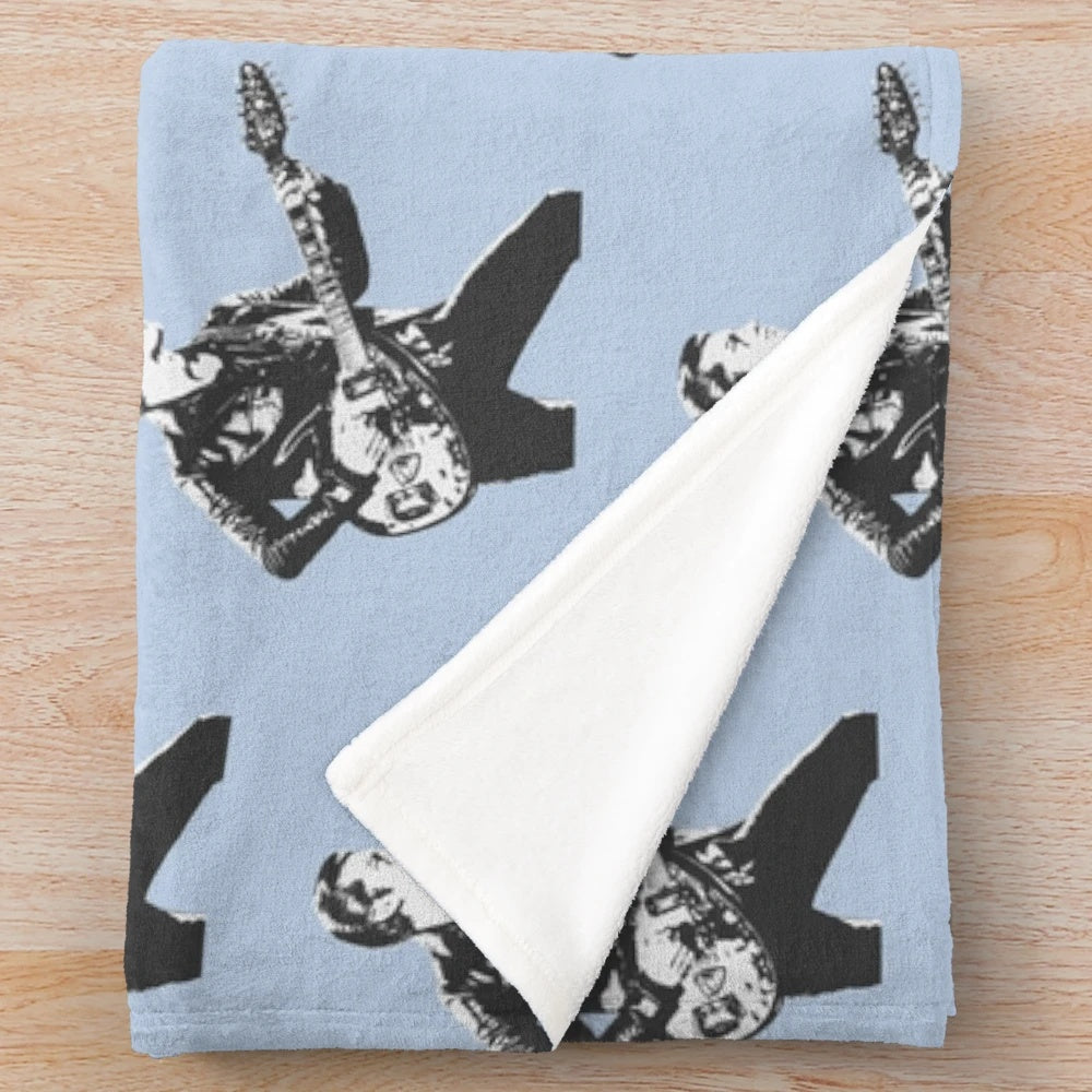 Plush blanket featuring image of Alex Turner, lead singer of the indie band Arctic Monkeys