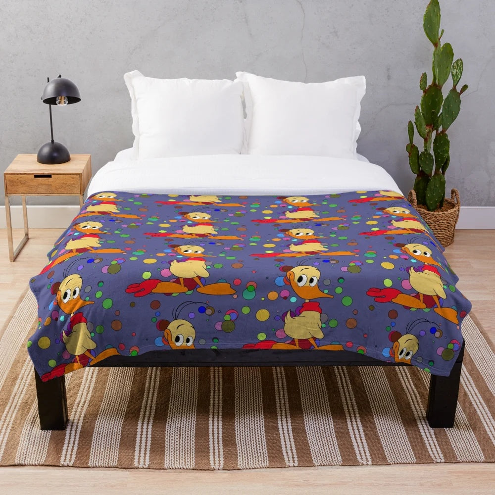 Alfred J. Quack plush duck blanket for children and nostalgic adults