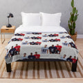 All American Inspired Plush Blanket with Characters