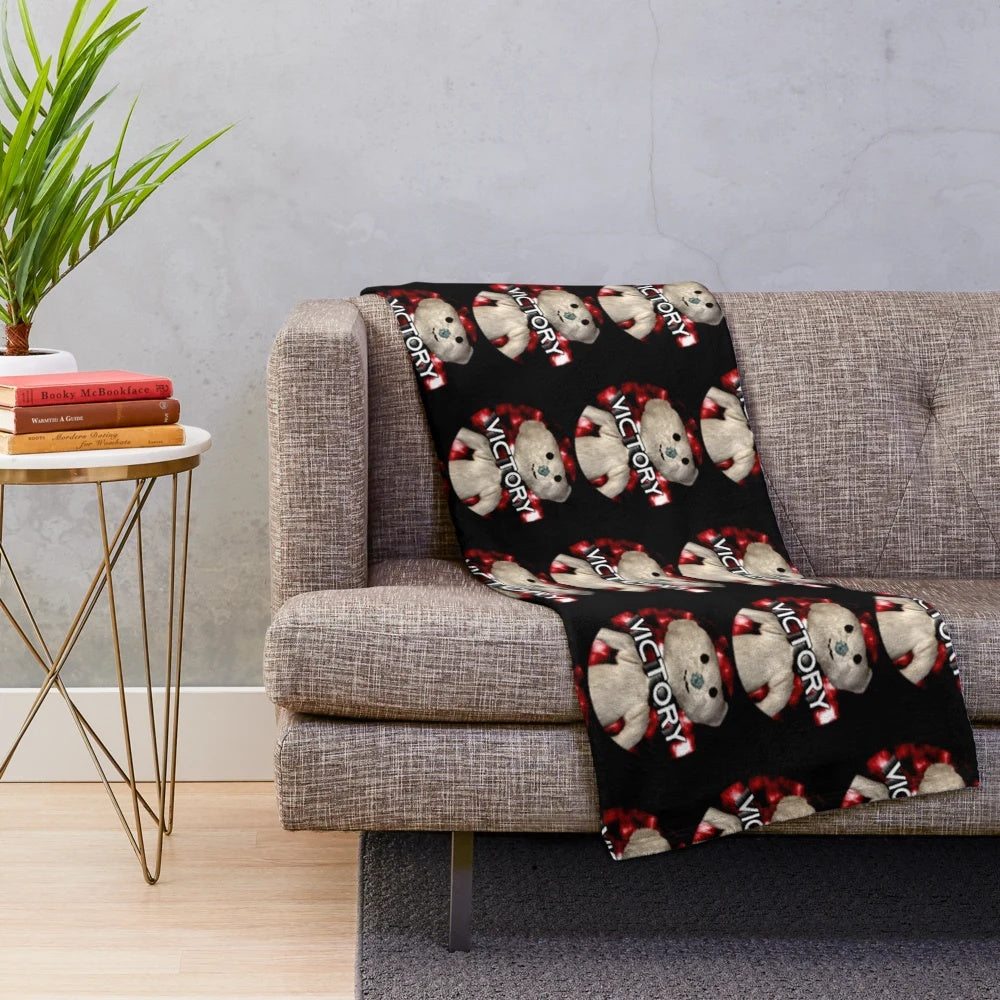 Cozy alpha bear plush blanket with a soft, cuddly design inspired by Roblox