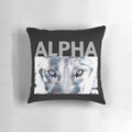 Soft, plush alpha wolf-themed pillow for cozy bedroom decor
