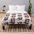 Soft and cuddly Amber Padoru plush blanket for Genshin Impact enthusiasts