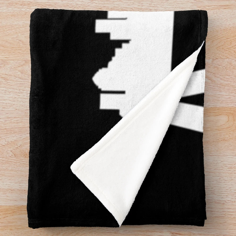 AMDA NY Skyline Plush Blanket with White Font