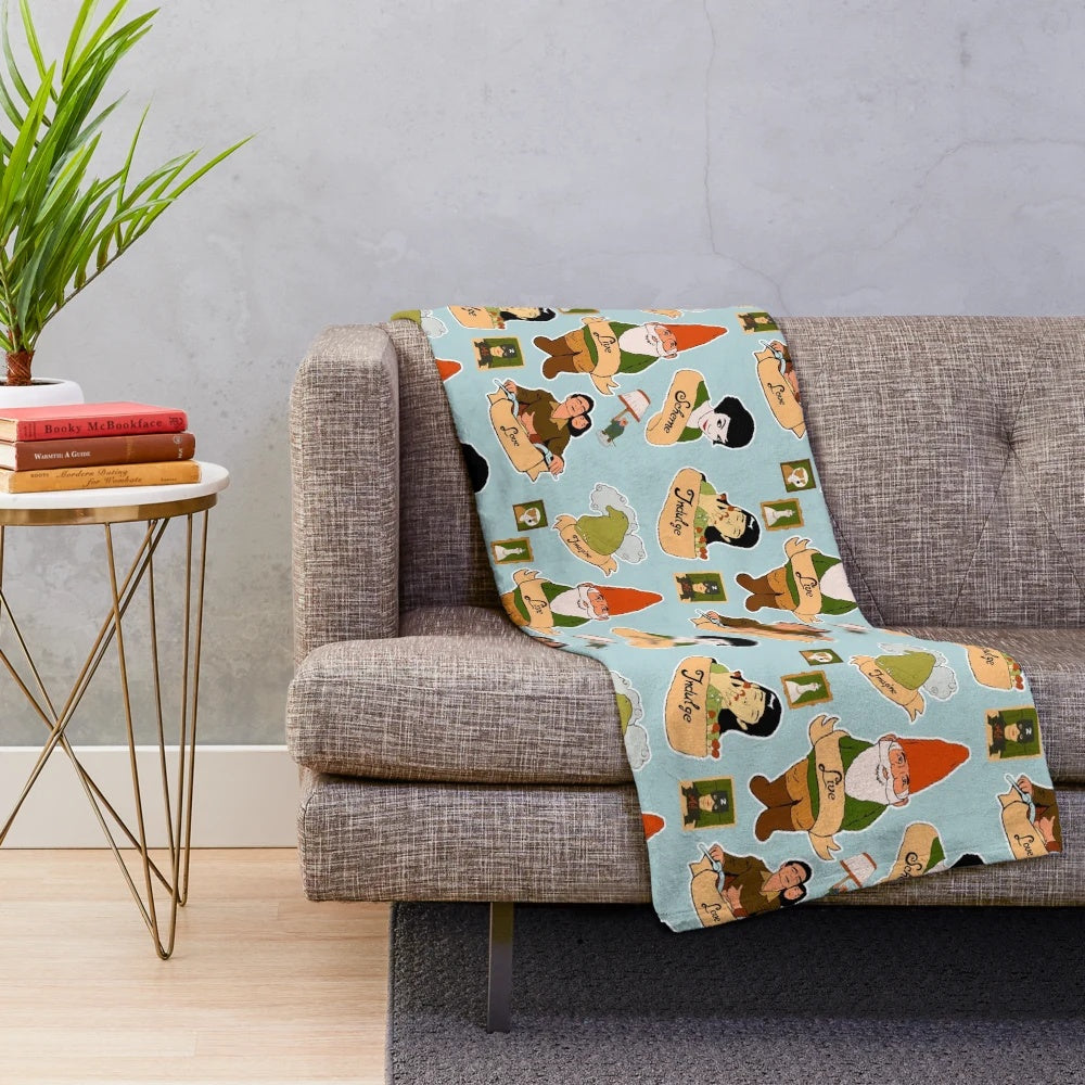 Soft and plush blanket inspired by the French movie Amelie
